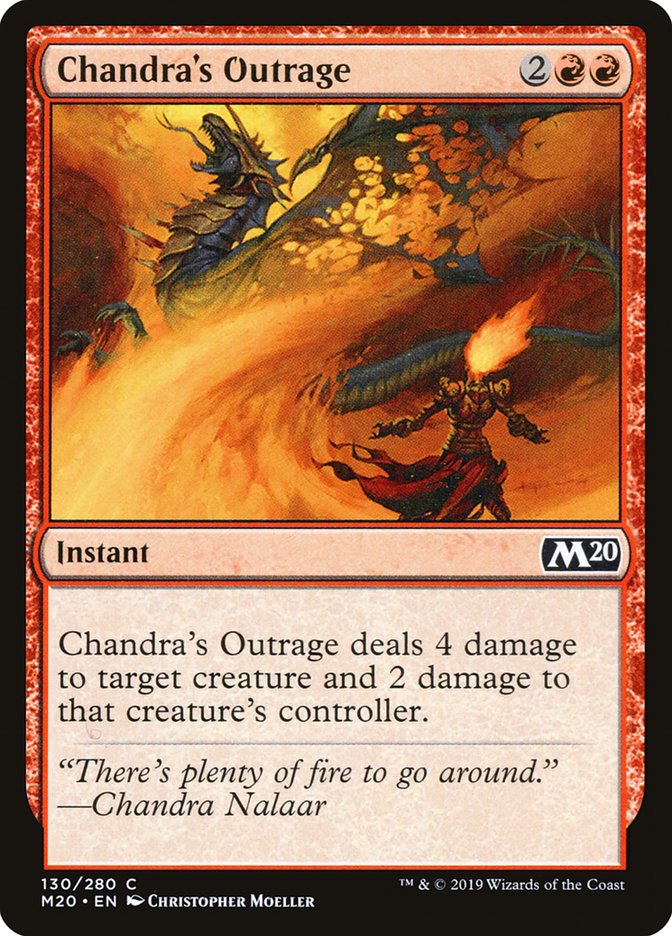 Chandra's Outrage [Core Set 2020] MTG Single Magic: The Gathering    | Red Claw Gaming