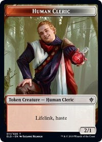 Human Cleric // Food (17) Double-Sided Token [Throne of Eldraine Tokens] MTG Single Magic: The Gathering    | Red Claw Gaming