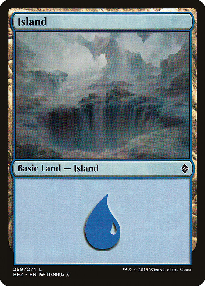 Island (259) [Battle for Zendikar] MTG Single Magic: The Gathering    | Red Claw Gaming