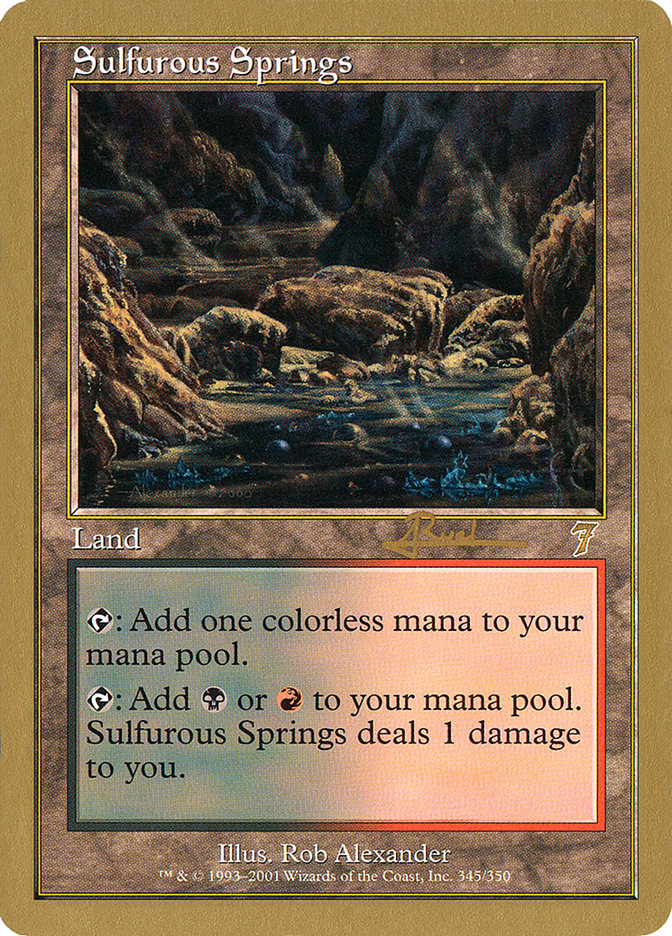 Sulfurous Springs (Antoine Ruel) [World Championship Decks 2001] MTG Single Magic: The Gathering    | Red Claw Gaming