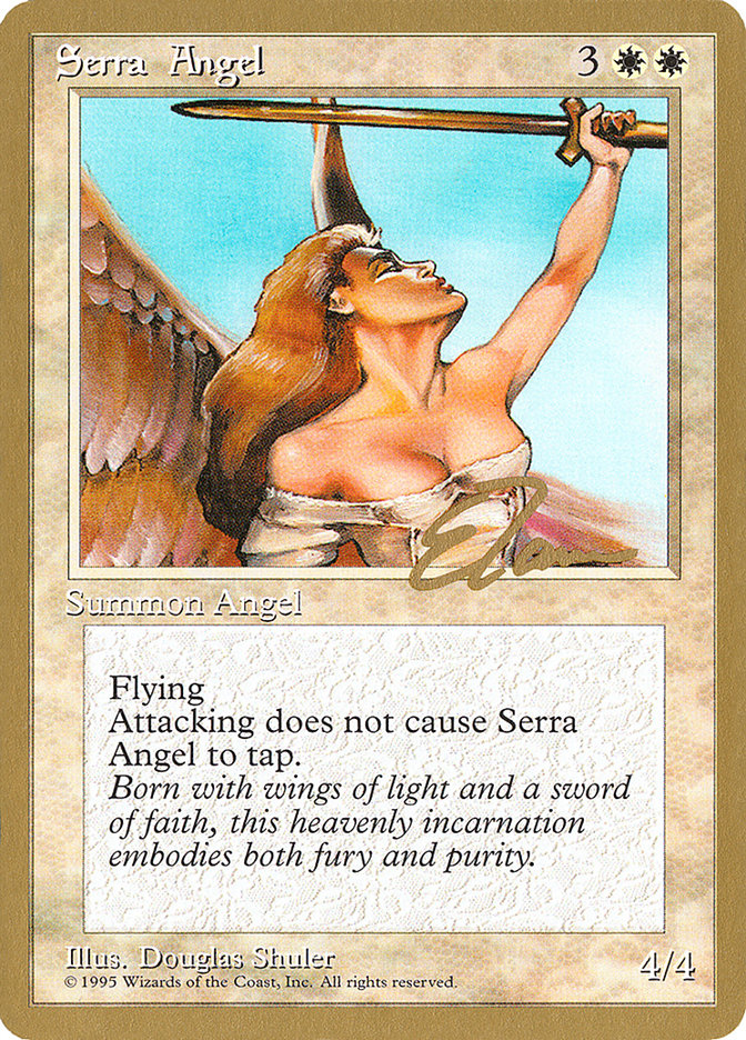 Serra Angel (Eric Tam) [Pro Tour Collector Set] MTG Single Magic: The Gathering    | Red Claw Gaming