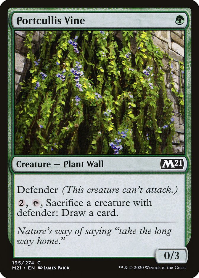 Portcullis Vine [Core Set 2021] MTG Single Magic: The Gathering    | Red Claw Gaming