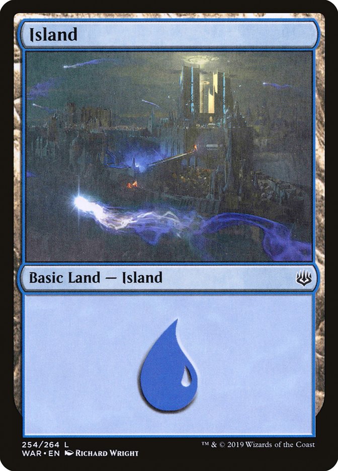 Island (254) [War of the Spark] MTG Single Magic: The Gathering    | Red Claw Gaming