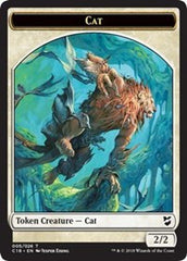 Cat // Soldier Double-Sided Token [Commander 2018 Tokens] MTG Single Magic: The Gathering    | Red Claw Gaming