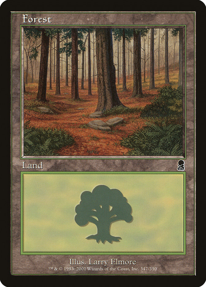 Forest (347) [Odyssey] MTG Single Magic: The Gathering    | Red Claw Gaming