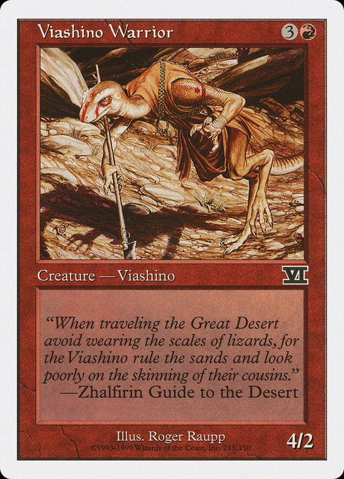 Viashino Warrior [Classic Sixth Edition] MTG Single Magic: The Gathering    | Red Claw Gaming