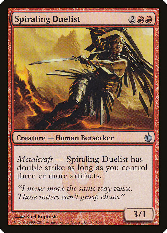 Spiraling Duelist [Mirrodin Besieged] MTG Single Magic: The Gathering    | Red Claw Gaming