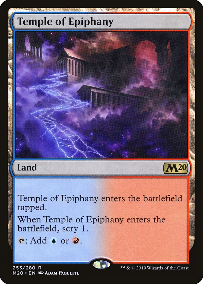 Temple of Epiphany [Core Set 2020] MTG Single Magic: The Gathering    | Red Claw Gaming