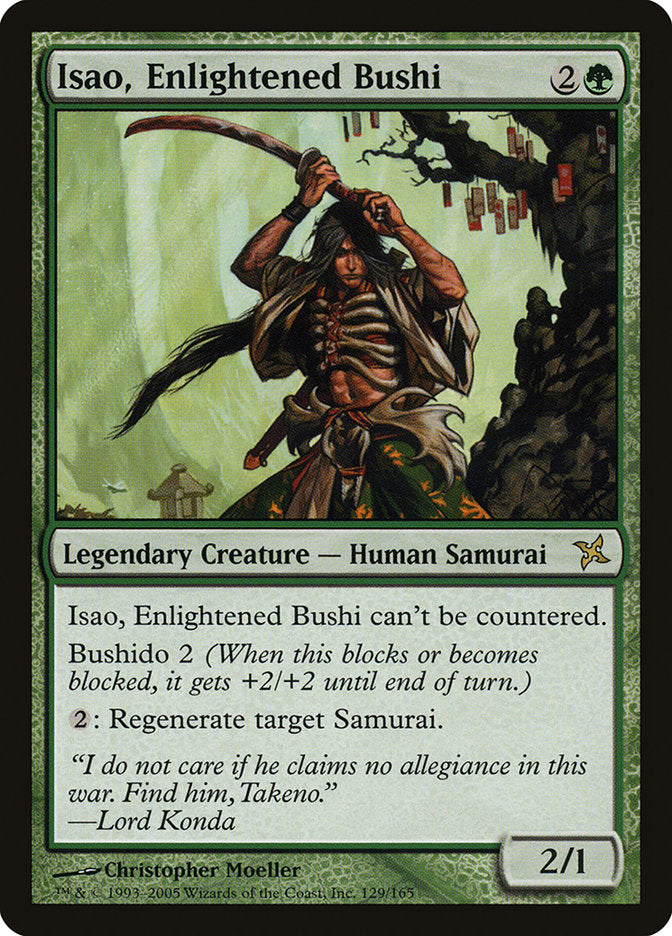 Isao, Enlightened Bushi [Betrayers of Kamigawa] MTG Single Magic: The Gathering    | Red Claw Gaming