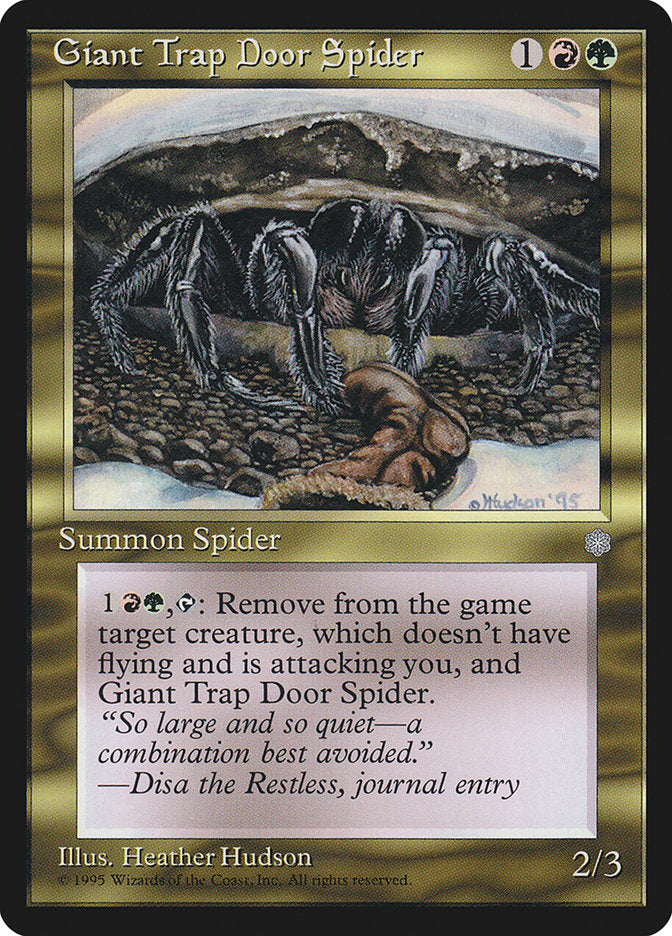 Giant Trap Door Spider [Ice Age] MTG Single Magic: The Gathering    | Red Claw Gaming