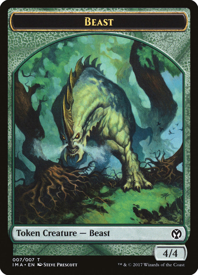 Beast Token [Iconic Masters Tokens] MTG Single Magic: The Gathering    | Red Claw Gaming