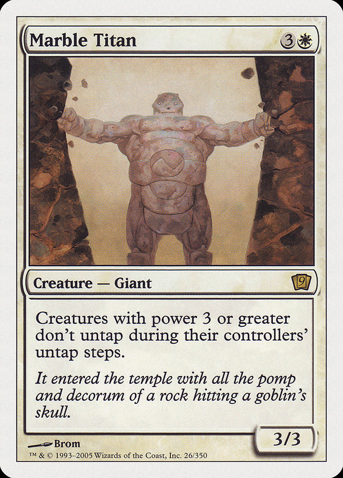 Marble Titan [Ninth Edition] MTG Single Magic: The Gathering    | Red Claw Gaming