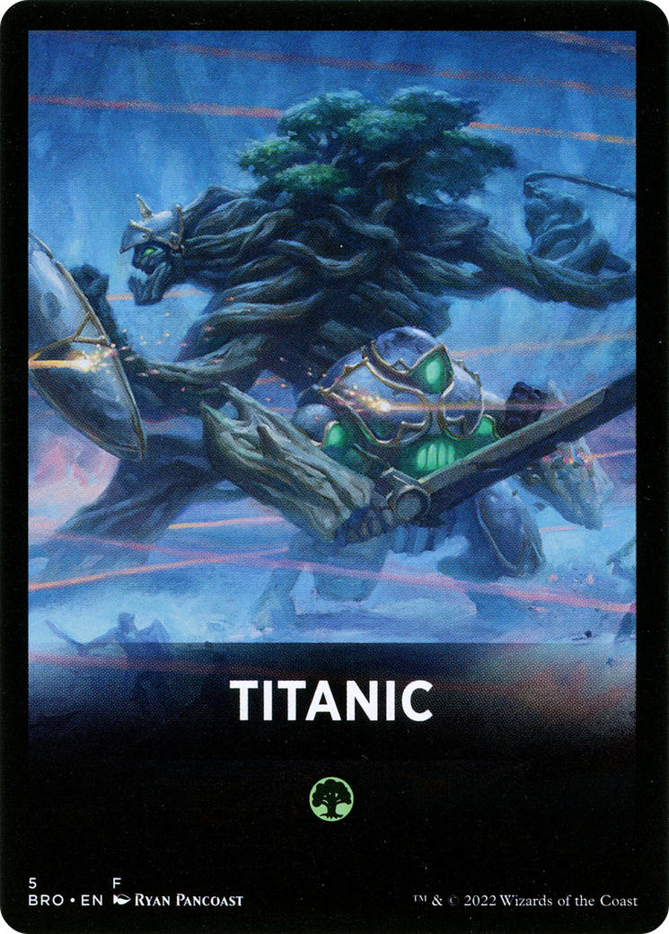 Titanic Theme Card [The Brothers' War Tokens] MTG Single Magic: The Gathering    | Red Claw Gaming