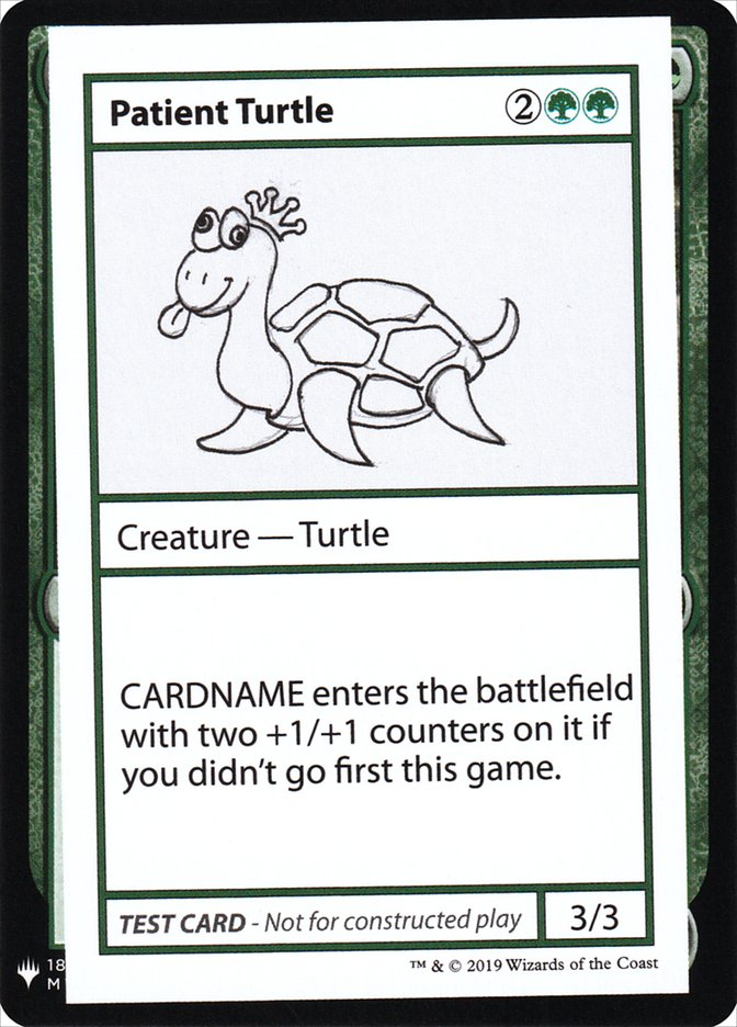 Patient Turtle [Mystery Booster Playtest Cards] MTG Single Magic: The Gathering    | Red Claw Gaming