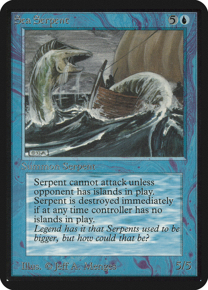 Sea Serpent [Alpha Edition] MTG Single Magic: The Gathering    | Red Claw Gaming