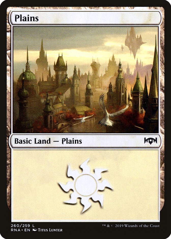 Plains (260) [Ravnica Allegiance] MTG Single Magic: The Gathering    | Red Claw Gaming