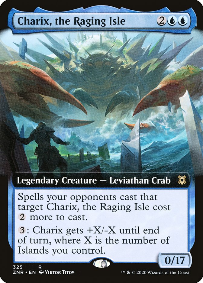 Charix, the Raging Isle (Extended Art) [Zendikar Rising] MTG Single Magic: The Gathering    | Red Claw Gaming