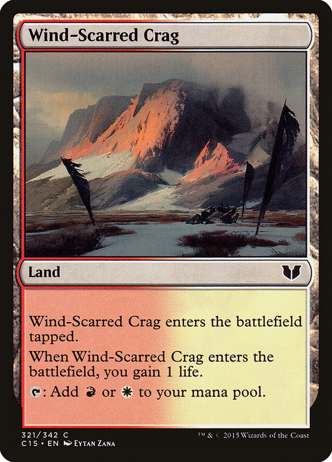 Wind-Scarred Crag [Commander 2015] MTG Single Magic: The Gathering    | Red Claw Gaming