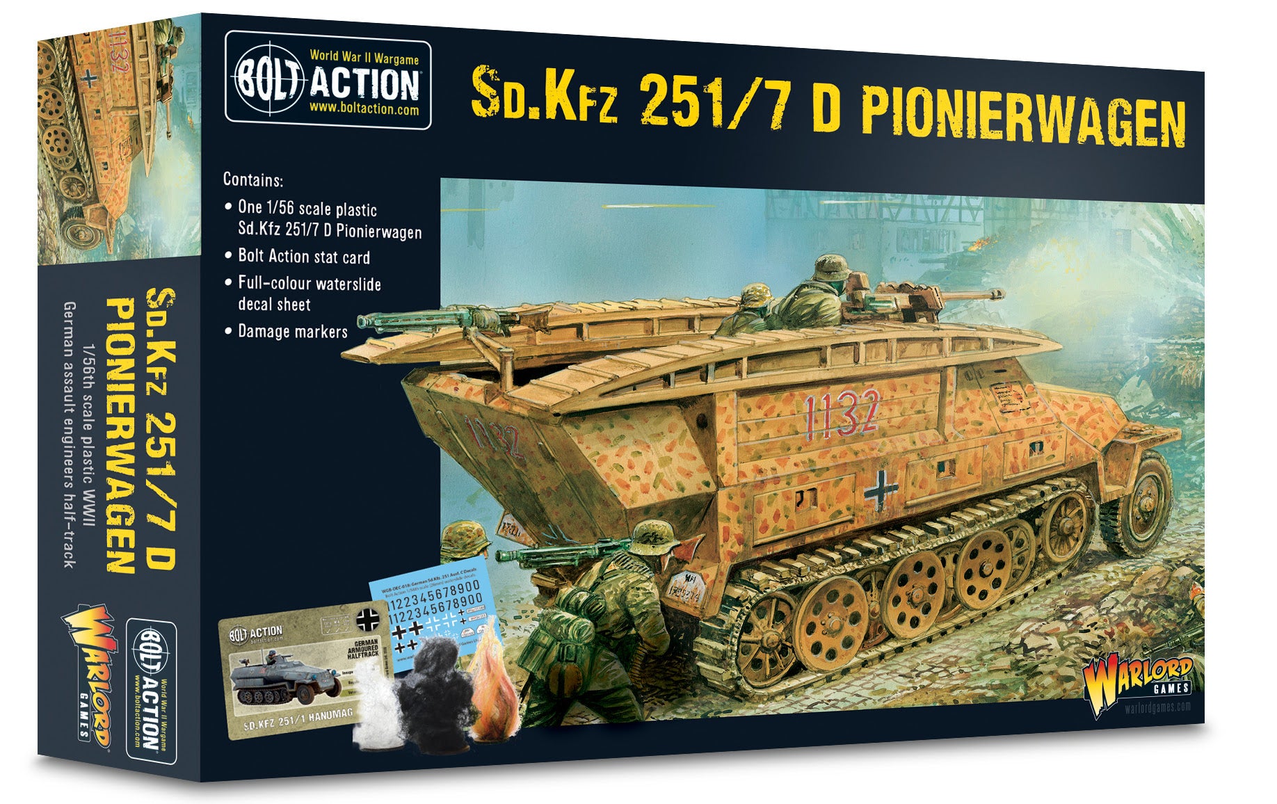 Sd.Kfz 251/7D Pionierpanzerwagen Half-track (Plastic) German Warlord Games    | Red Claw Gaming