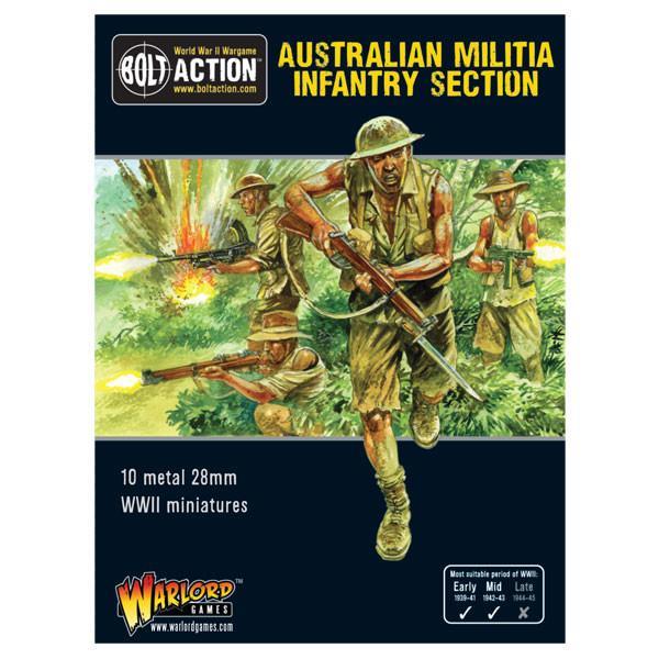 Australian militia infantry section (Pacific) Australian Warlord Games    | Red Claw Gaming
