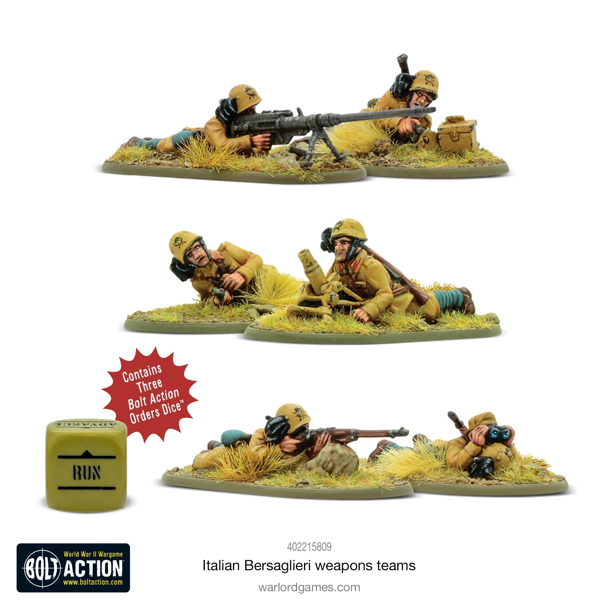 Italian Bersaglieri Weapons Team Italian Warlord Games    | Red Claw Gaming