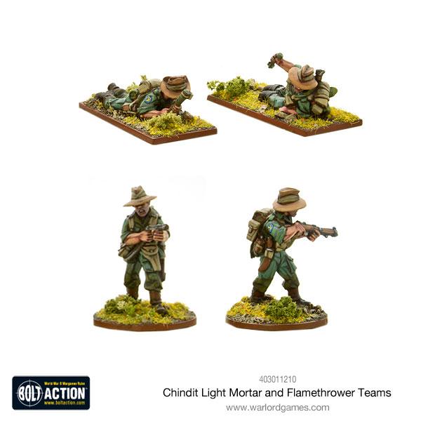 Chindit Flamethrower and Light Mortar Teams Chindits Warlord Games    | Red Claw Gaming