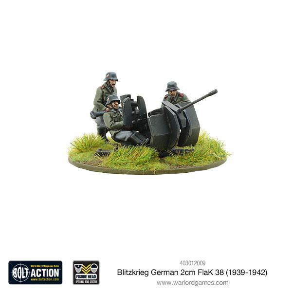 German Blitzkrieg 2cm Lack 38 Germany Afrika Korps Warlord Games    | Red Claw Gaming