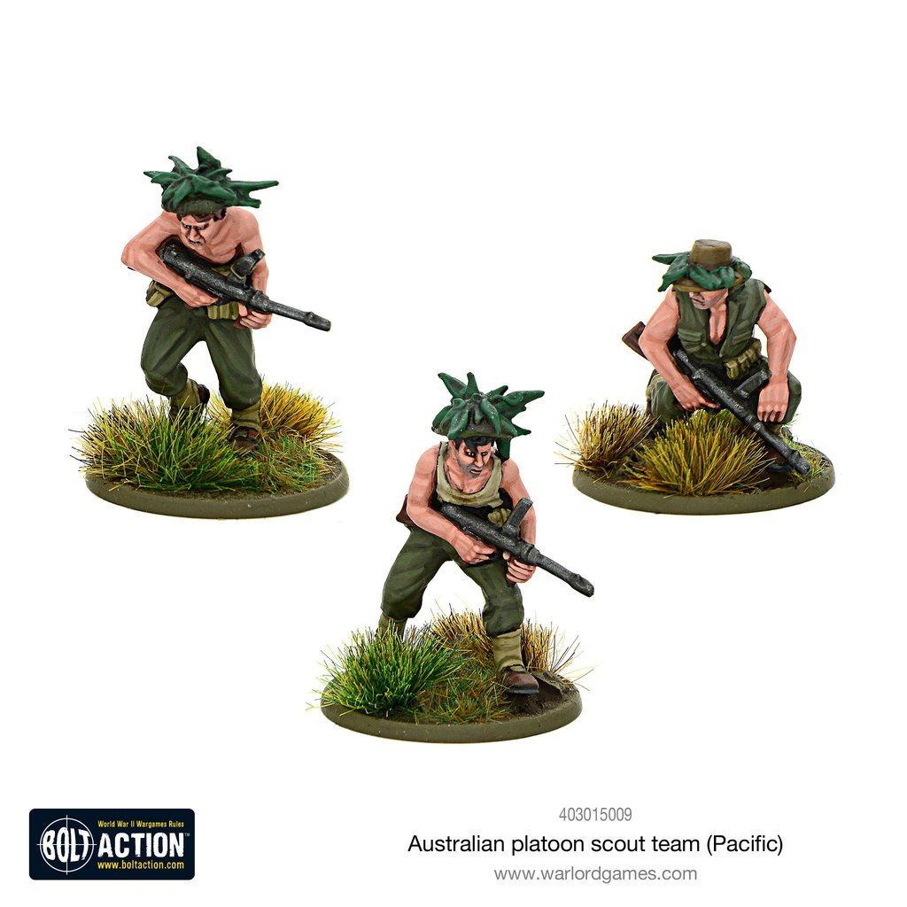 Australian Platoon Scout Team Australian Warlord Games    | Red Claw Gaming