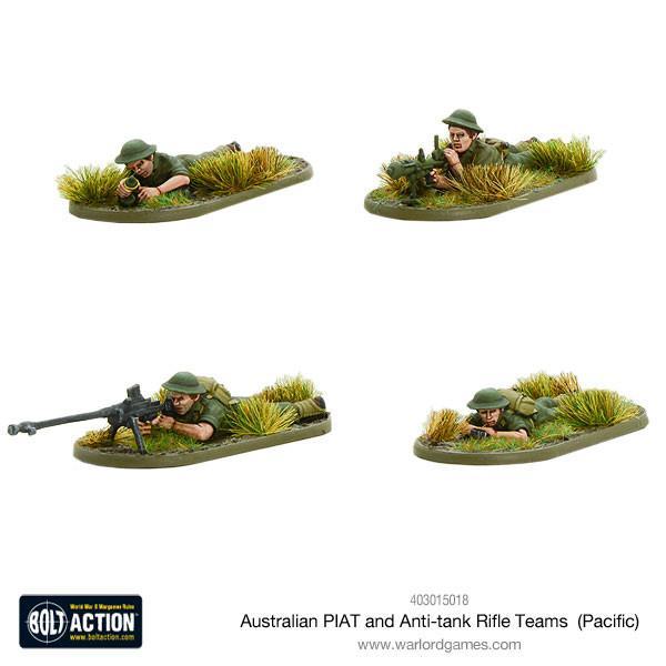 Australian PIAT and Anti-tank Rifle Teams Australian Warlord Games    | Red Claw Gaming