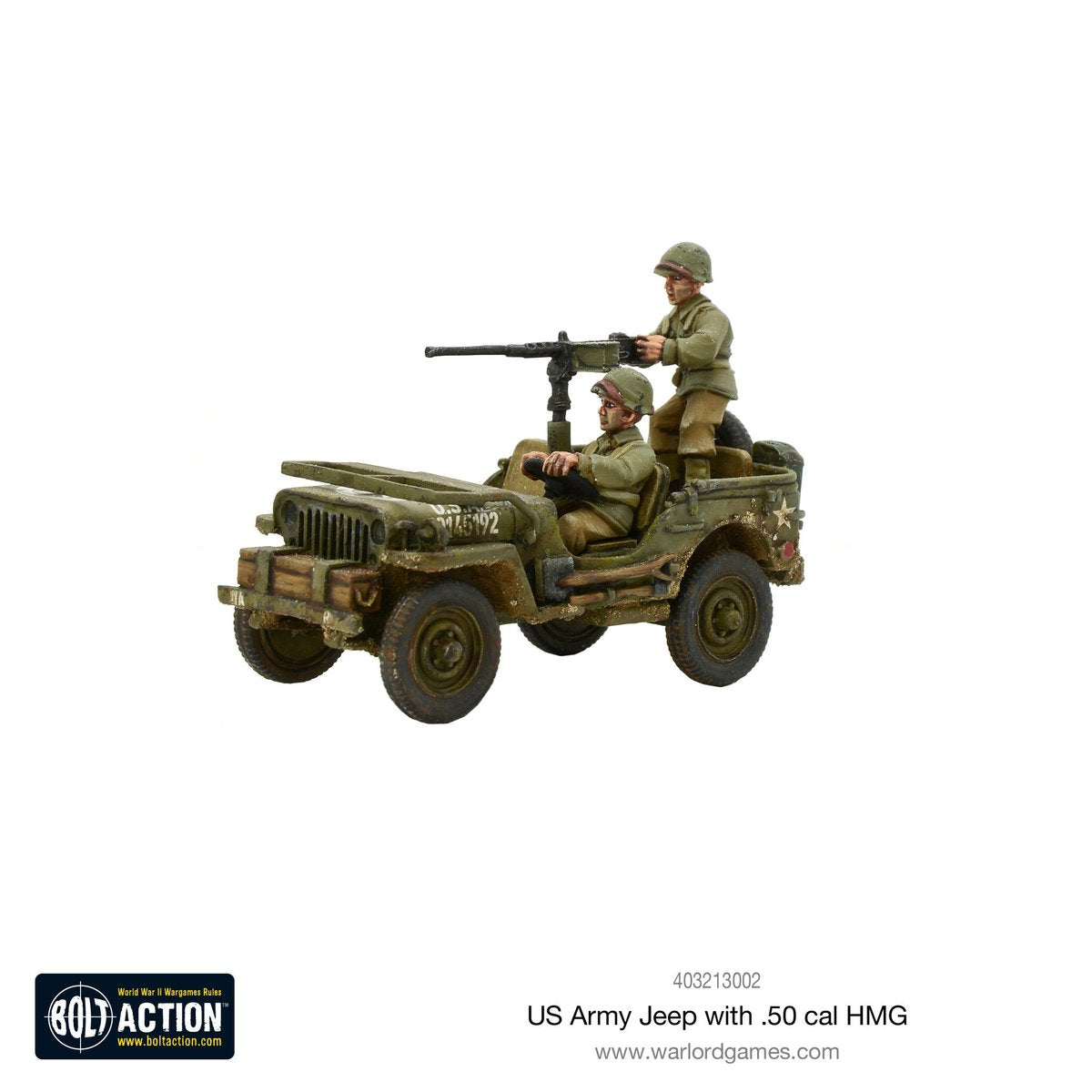 US Army Jeep with 50 Cal HMG American Warlord Games    | Red Claw Gaming