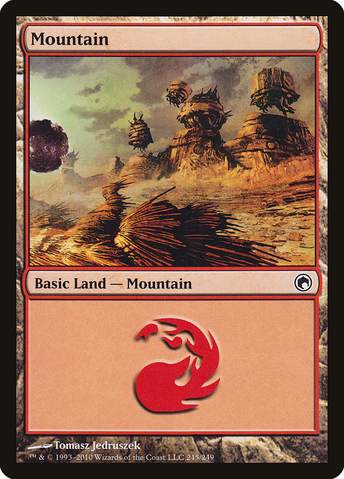 Mountain (245) [Scars of Mirrodin] MTG Single Magic: The Gathering    | Red Claw Gaming