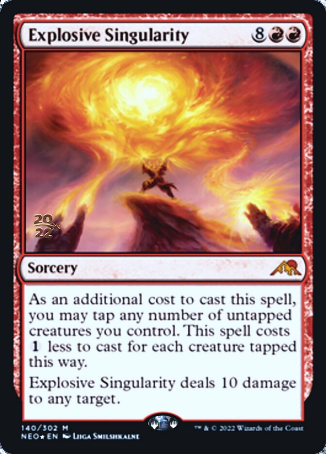 Explosive Singularity [Kamigawa: Neon Dynasty Prerelease Promos] MTG Single Magic: The Gathering    | Red Claw Gaming