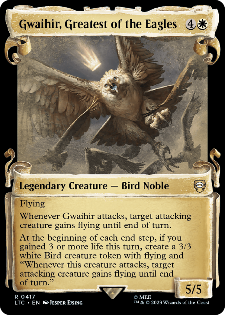 Gwaihir, Greatest of the Eagles [The Lord of the Rings: Tales of Middle-Earth Commander Showcase Scrolls] MTG Single Magic: The Gathering    | Red Claw Gaming