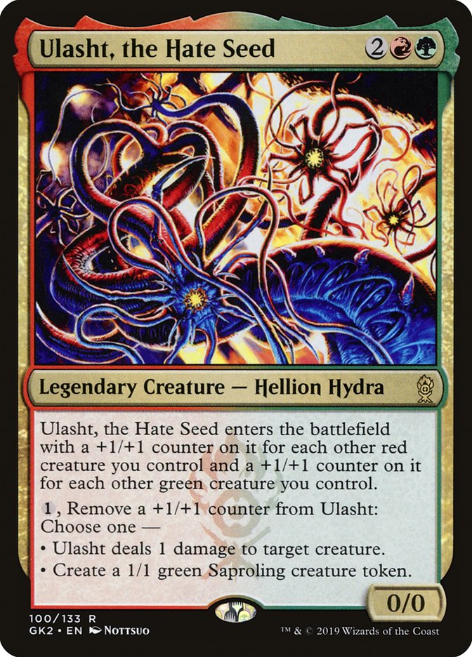 Ulasht, the Hate Seed [Ravnica Allegiance Guild Kit] MTG Single Magic: The Gathering    | Red Claw Gaming