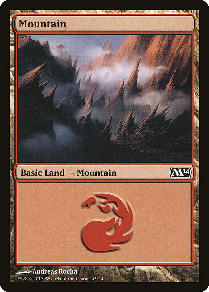 Mountain (245) [Magic 2014] MTG Single Magic: The Gathering    | Red Claw Gaming