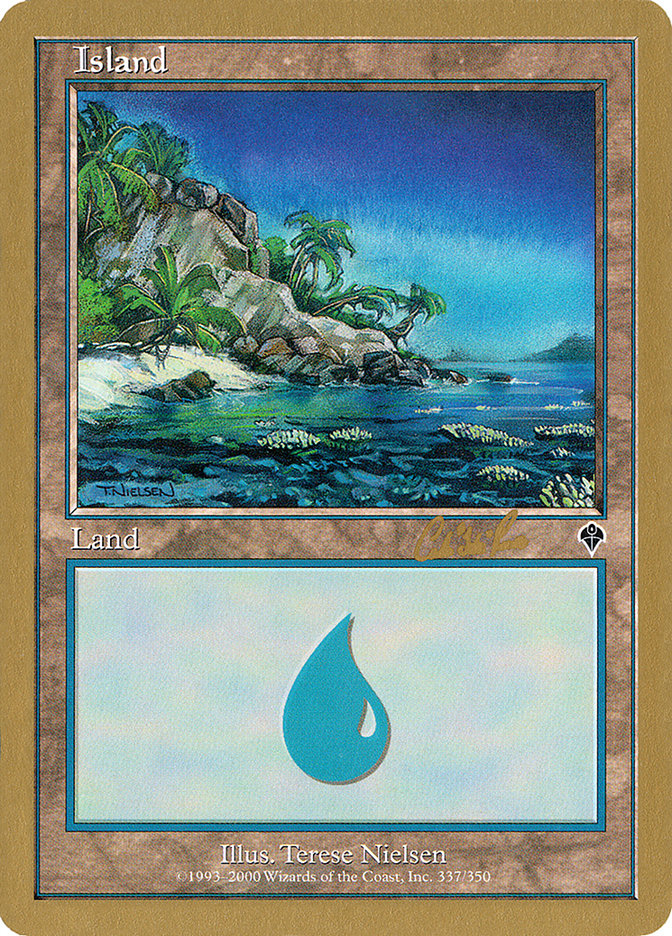 Island (cr337) (Carlos Romao) [World Championship Decks 2002] MTG Single Magic: The Gathering    | Red Claw Gaming