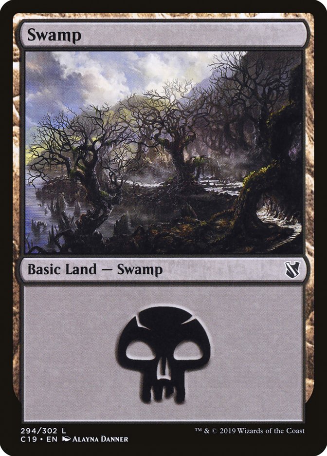 Swamp (294) [Commander 2019] MTG Single Magic: The Gathering    | Red Claw Gaming