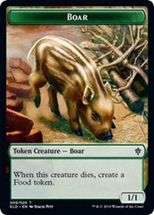 Boar // Food (18) Double-Sided Token [Throne of Eldraine Tokens] MTG Single Magic: The Gathering    | Red Claw Gaming