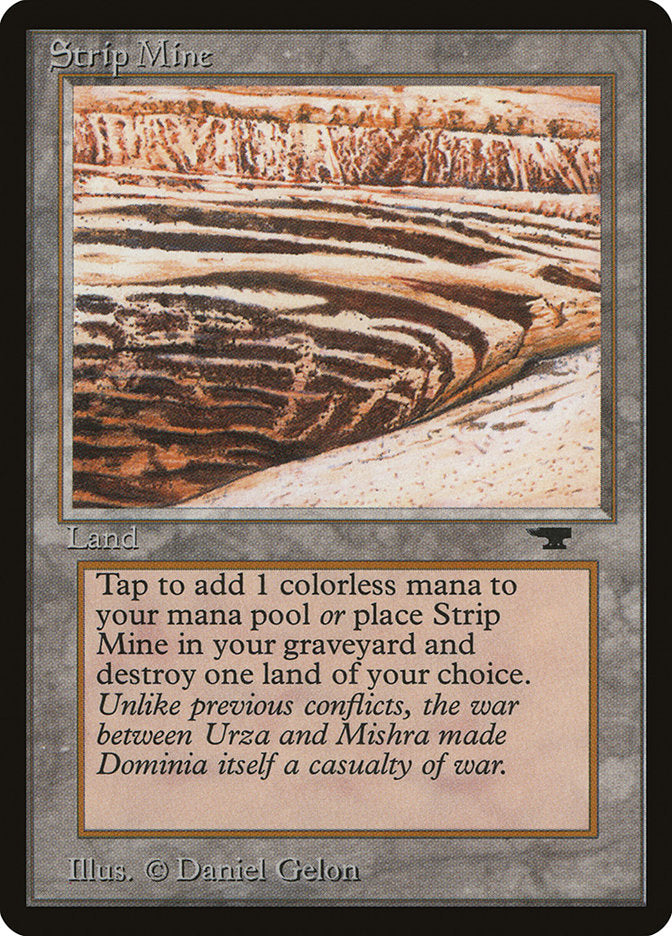 Strip Mine (No Sky, No Tower) [Antiquities] MTG Single Magic: The Gathering    | Red Claw Gaming