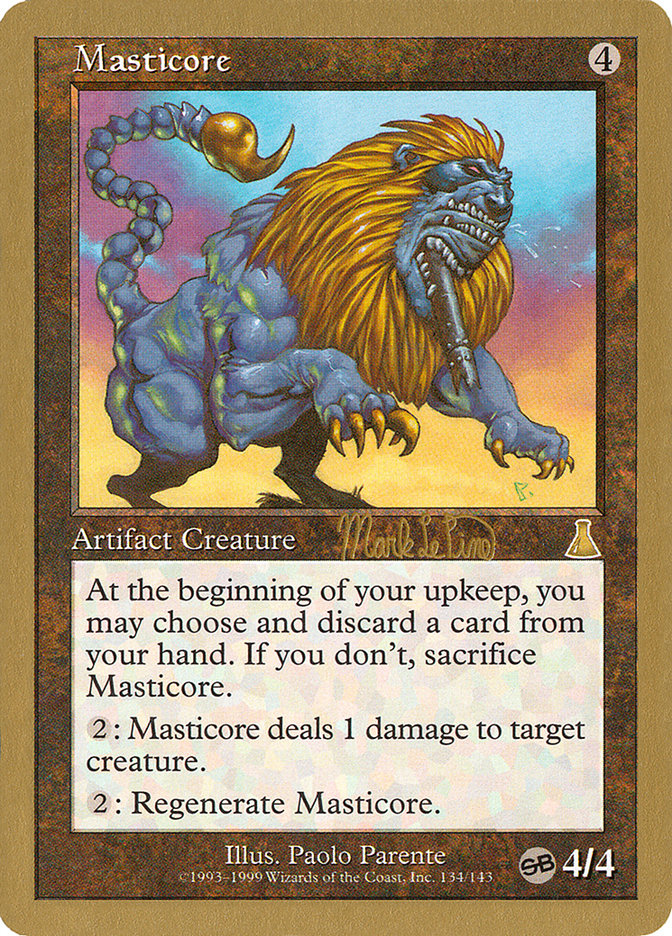 Masticore (Mark Le Pine) (SB) [World Championship Decks 1999] MTG Single Magic: The Gathering    | Red Claw Gaming