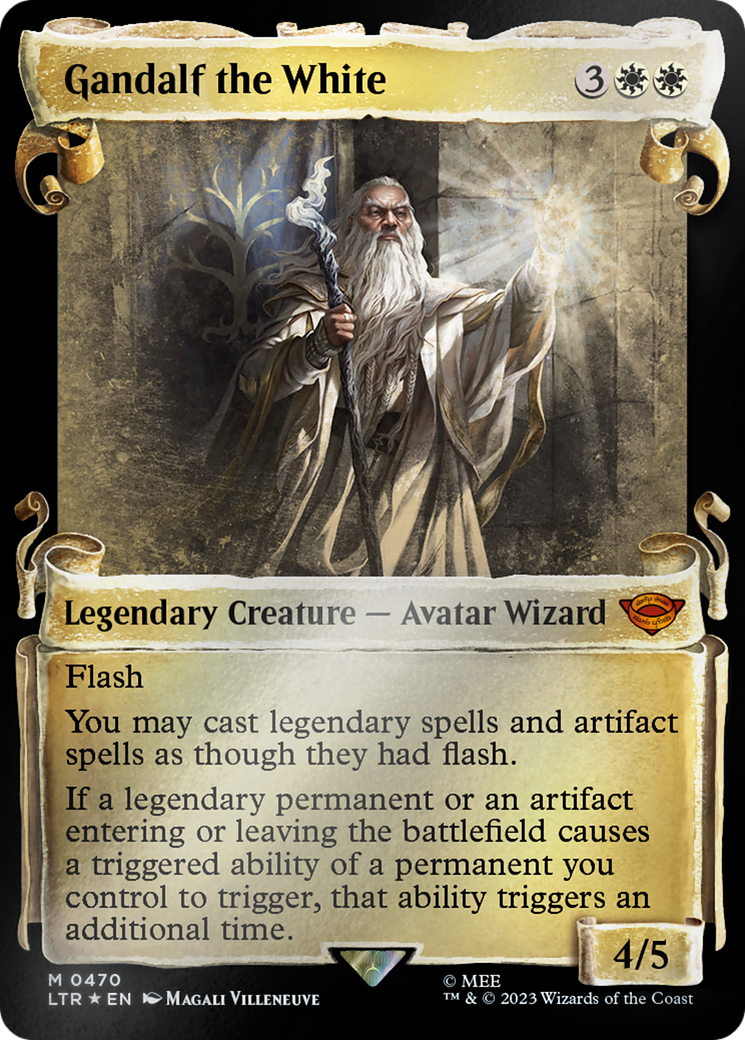 Gandalf the White [The Lord of the Rings: Tales of Middle-Earth Showcase Scrolls] MTG Single Magic: The Gathering    | Red Claw Gaming