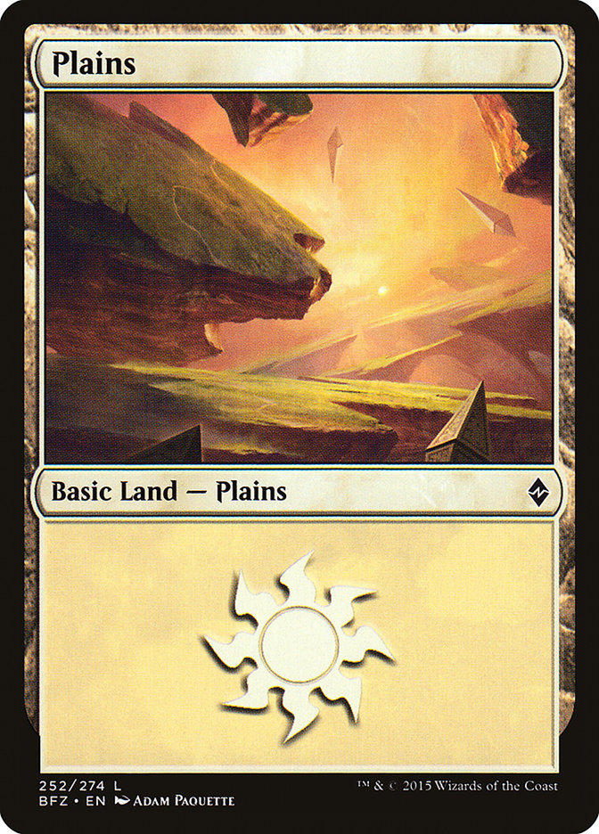 Plains (252) [Battle for Zendikar] MTG Single Magic: The Gathering    | Red Claw Gaming