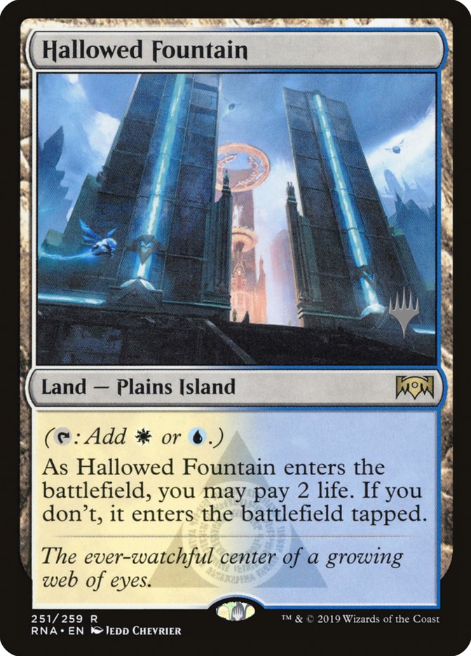 Hallowed Fountain (Promo Pack) [Ravnica Allegiance Promos] MTG Single Magic: The Gathering    | Red Claw Gaming