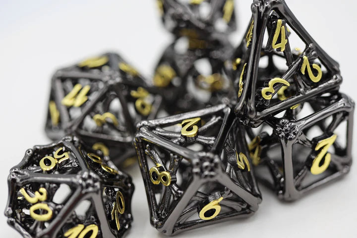 HOLLOW NIGHT BONES RPG METAL DICE SET Dice & Counters Foam Brain Games    | Red Claw Gaming