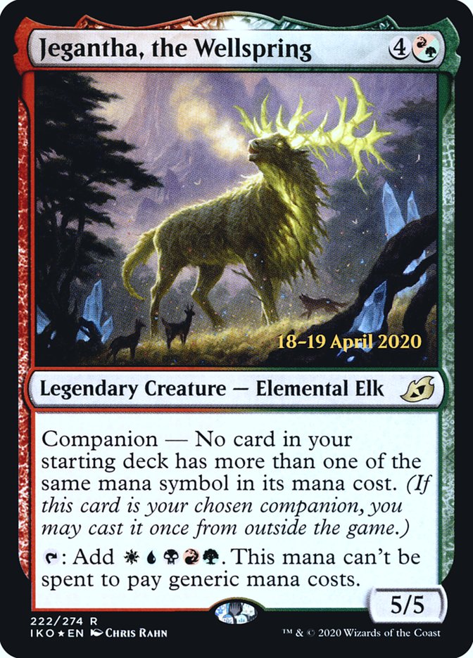 Jegantha, the Wellspring [Ikoria: Lair of Behemoths Prerelease Promos] MTG Single Magic: The Gathering    | Red Claw Gaming