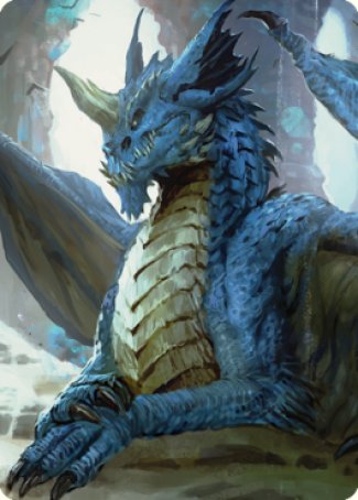 Young Blue Dragon Art Card [Commander Legends: Battle for Baldur's Gate Art Series] MTG Single Magic: The Gathering    | Red Claw Gaming