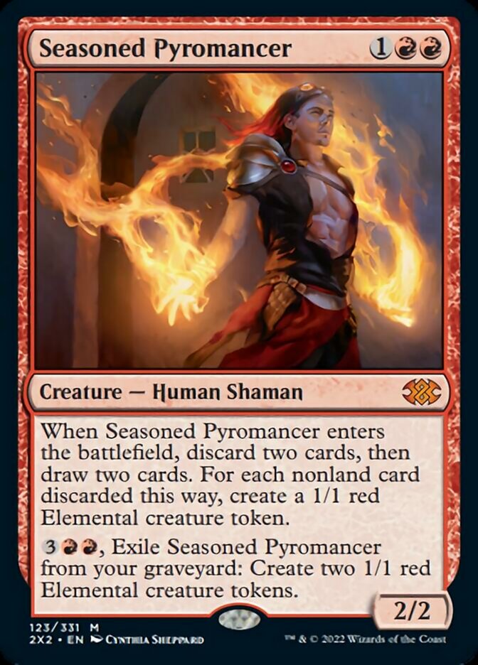 Seasoned Pyromancer [Double Masters 2022] MTG Single Magic: The Gathering    | Red Claw Gaming