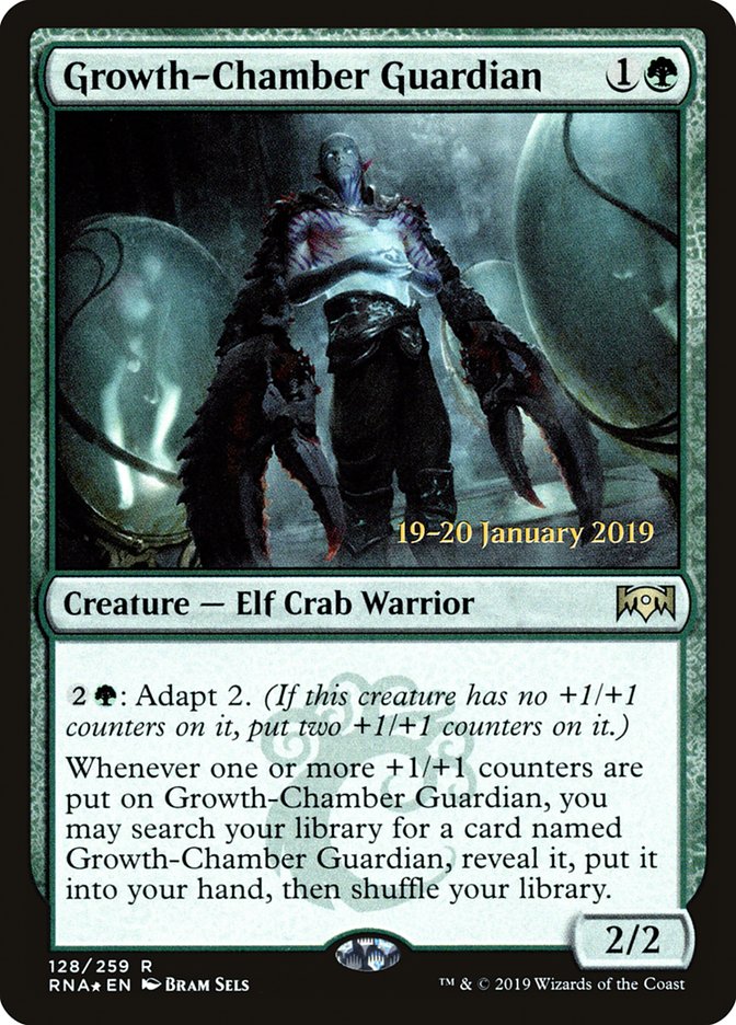 Growth-Chamber Guardian [Ravnica Allegiance Prerelease Promos] MTG Single Magic: The Gathering    | Red Claw Gaming