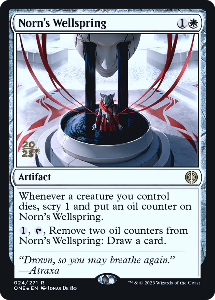 Norn's Wellspring [Phyrexia: All Will Be One Prerelease Promos] MTG Single Magic: The Gathering    | Red Claw Gaming