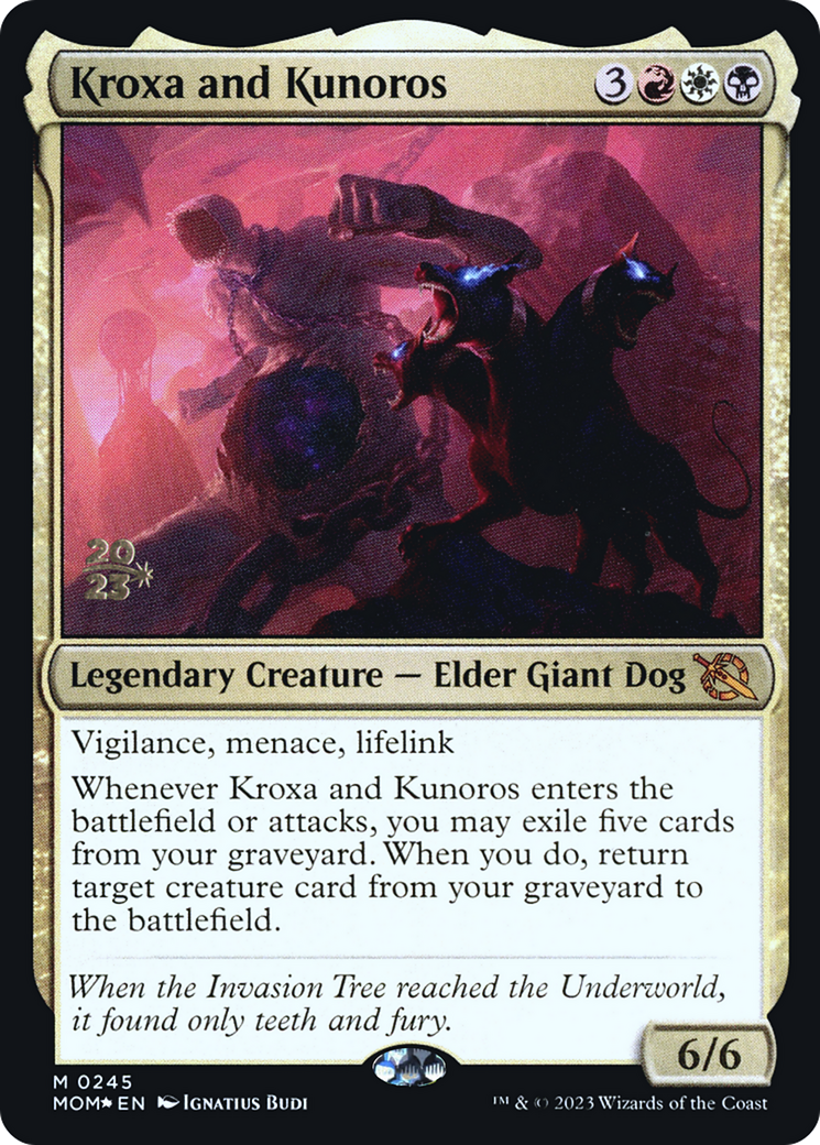 Kroxa and Kunoros [March of the Machine Prerelease Promos] MTG Single Magic: The Gathering    | Red Claw Gaming